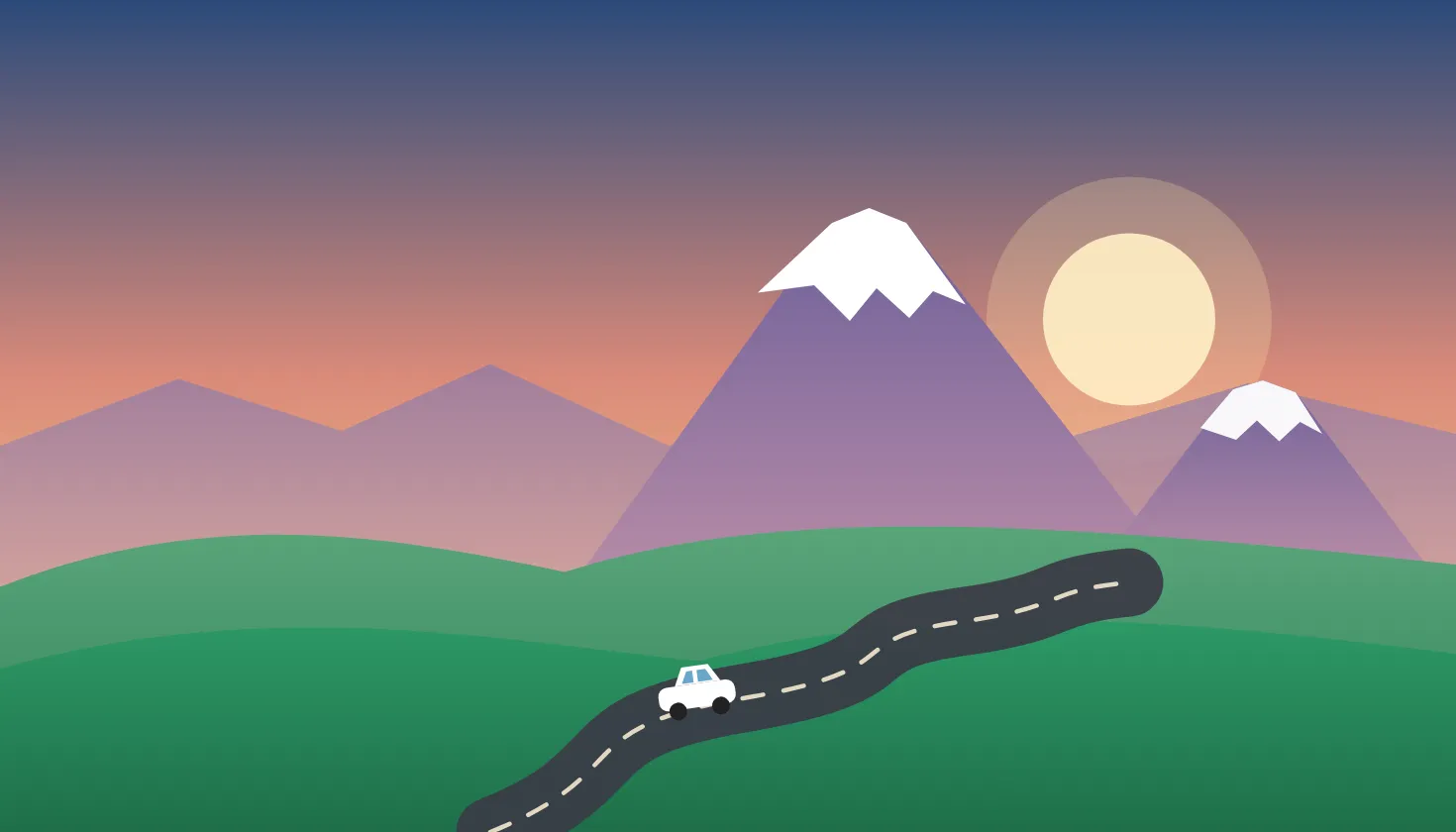 Car rental in Armenia — a mountain road below Mount Ararat | VRENTY CAR